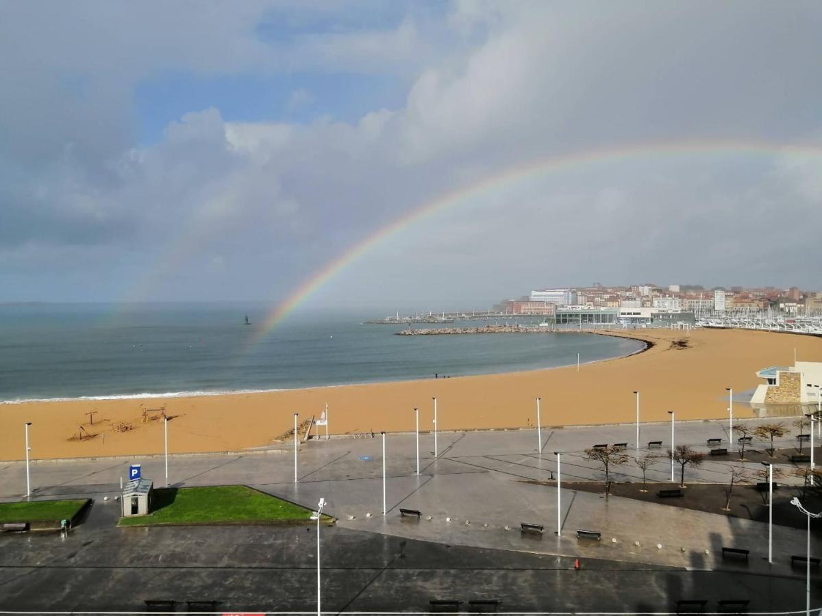 El Sexto De La Playa + Parking Gratis Lejlighed Gijón Eksteriør billede